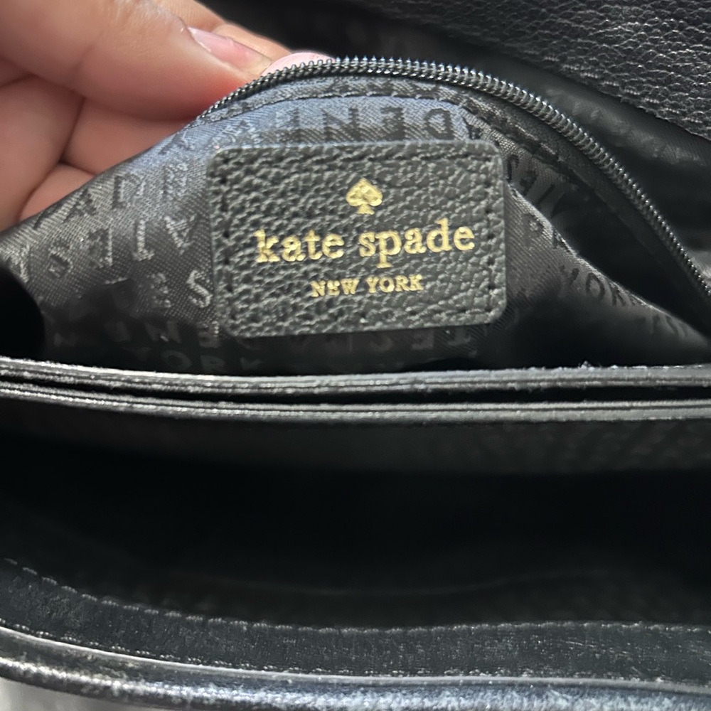 Kate Spade New York Bailey Street Bruna leather satchel in black - Picture 3 of 5